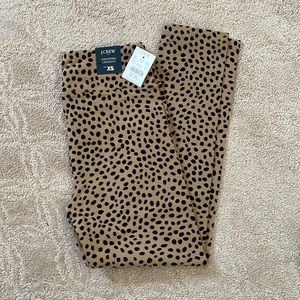 NWT Women’s J.Crew Cropped Animal Print Leggings